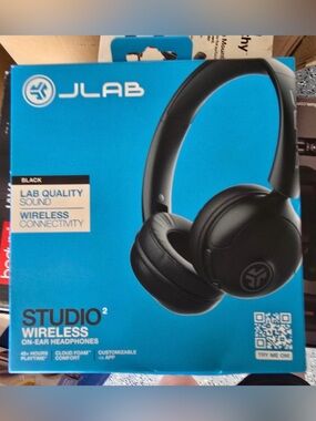 JLab Studio² Wireless On-Ear Headphones - Black